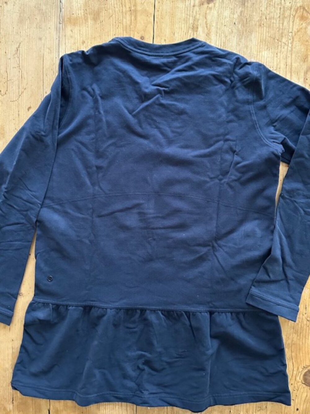 Lululemon Navy Ruffle Sweatshirt Size 8-10 - Picture 7 of 9